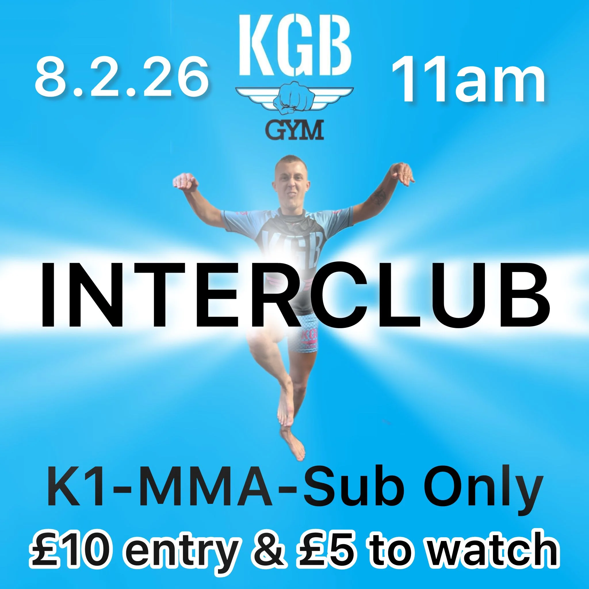 KGB Interclub: K1, MMA & Submission Grappling - 8 February 2026
